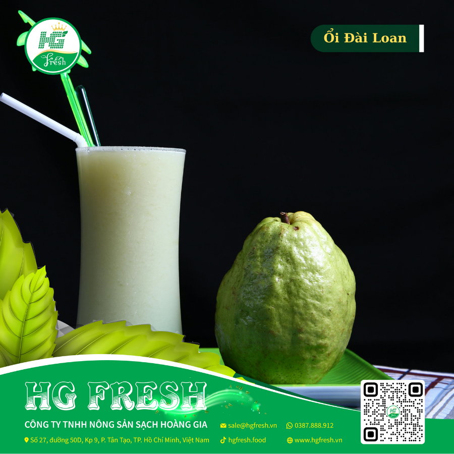 Ổi Đài Loan – giòn ngọt, tươi sạch từ HG Fresh